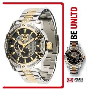 RARE DISCONTINUED Marc Ecko Tow Tone Men's E18507g2 The Possession Watch